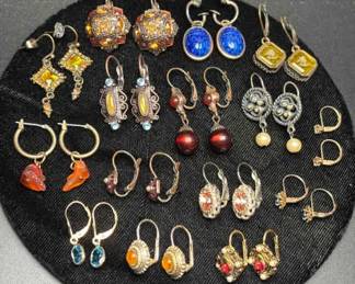 Vintage Leverback Dangle Earrings