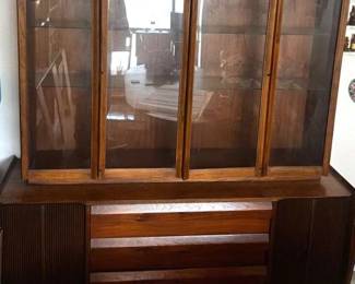 Lane Co. MCM Wooden China Cabinet