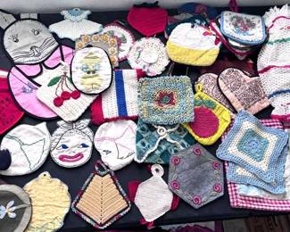 CrochetTattingLinen Potholders Etc.