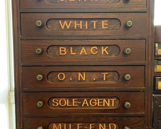 Antique Clarks Spool Cabinet