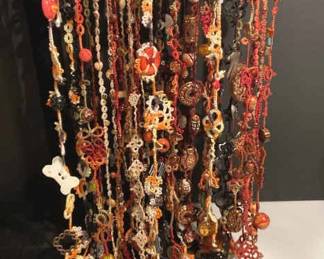 Tatted Necklaces Fall  Halloween 