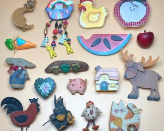 Wood Farm Friends Pins