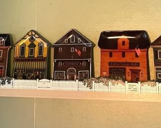 Wysocki Folk Town Collector Plates