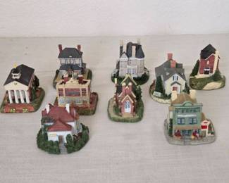 Resin Houses And Teapots
