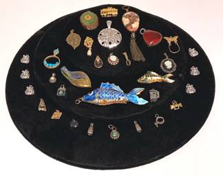 Pendants Charms  14kSterlingPearl, Opal, Marqusite, Stone