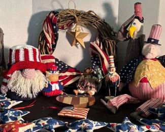Handmade Fourth Of July, Lori Mitchell, Gnomes, Pride Eagles