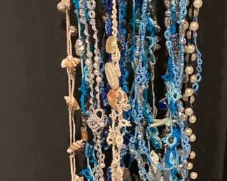 Tatted Necklaces Ocean Theme 