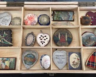 Vintage Metal  Other Materials Disc Pincushions 