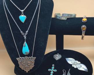 Ladies Sterling Silver, Turquoise 