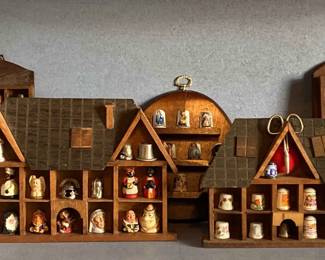 Unique Thimble Collection With Five Displays
