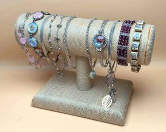 Silver Tone Bracelets Unique Sterling Silver Link Bracelet