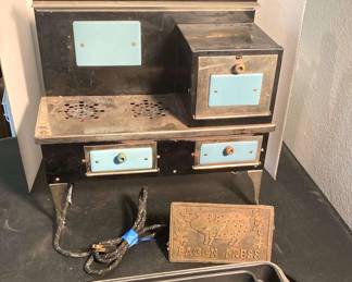 Antique Lady Junior Electric StoveOven 