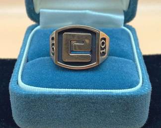 10k Yellow Gold Mens Signet Ring