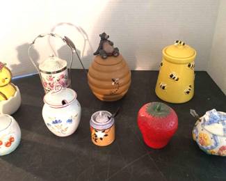 Vintage Honey Pots and Trinket Dishes