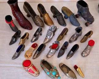 Collection Of Metal Shoe Pin Cushions