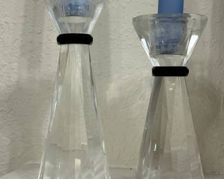 Bombay company crystal candle holders