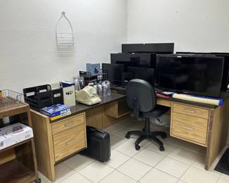 office equipment and desks