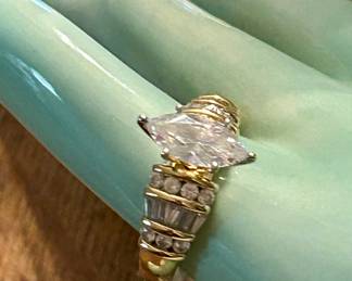 CZ & 14k ring