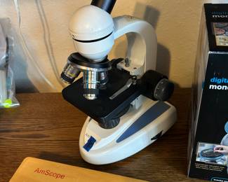 AMScope Portable series LED Monocular Student Compound Microscope