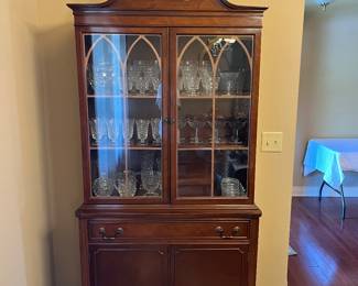 Glass antique China cabinet.