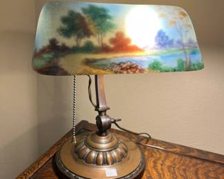 Antique desk lamp