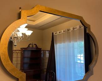 Gold mirror.