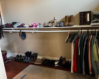 Shoes and clothes.