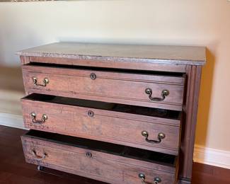 Antique three drawer chest.
