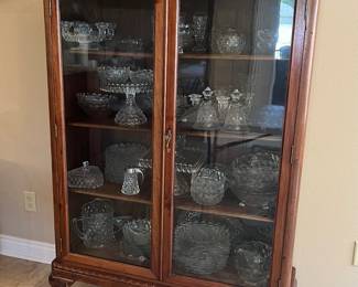 Antique curio cabinet.