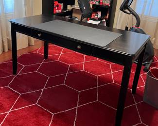 Black office desk