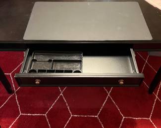 Black office desk