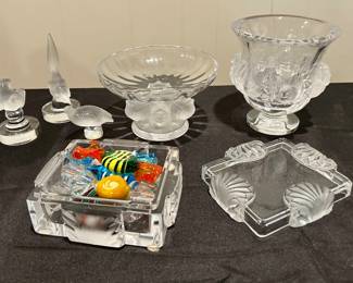 Collection of lovely signed Lalique pieces