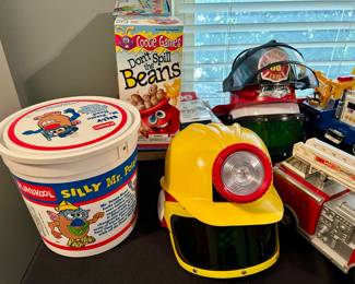 Vintage Mr Potato Head, games, toys & children’s costumes!