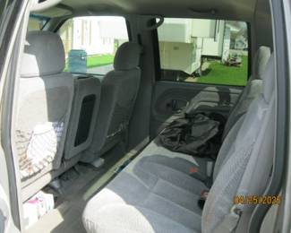 00 CHEVY 3500 REAR SEAT
