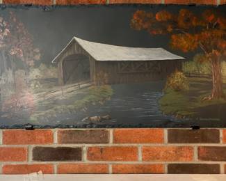 Painting on Slate by E. Friedenmaker