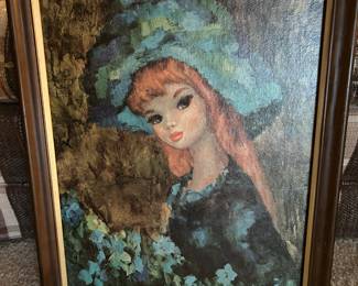 Girl Picture in Wooden Frame