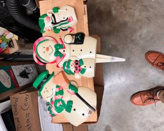 Vintage Plastic Christmas Stakes