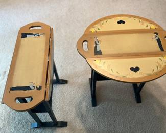 Pair of Toll Painted Butler Tables