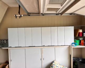 Vintage Enamel Storage Cabinets