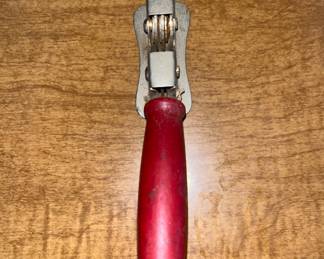 Red Handled Vintage Knife Sharpener
