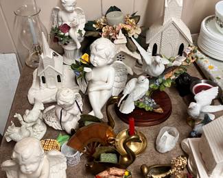 Ceramic Cherubs and Churches