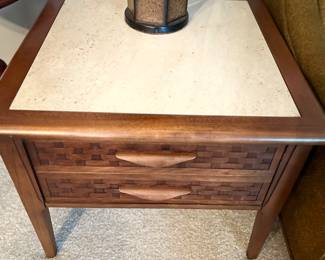 2 Marble Top End Tables