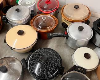 Large number of Crock Pots