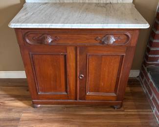 Marble top wash stand