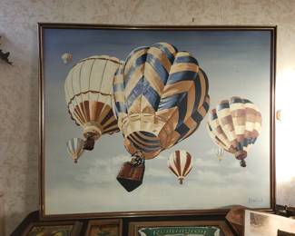 hot air ballons painting