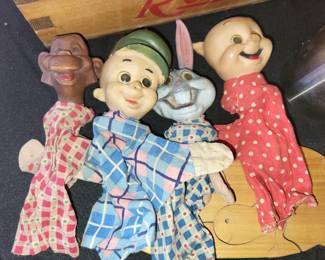 early hand puppets elmer fudd bugs bunny porky pig