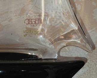 murano italy glass sailboat