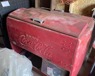Vintage Coke Cooler.