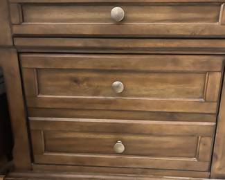 Bedrooms set including 2dressers, 2 nightstands, and large, king size Headboard.