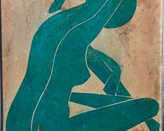 MCM watercolor or block print